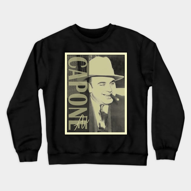 Smooth Details - Al Capone Crewneck Sweatshirt by Gainy Rainy